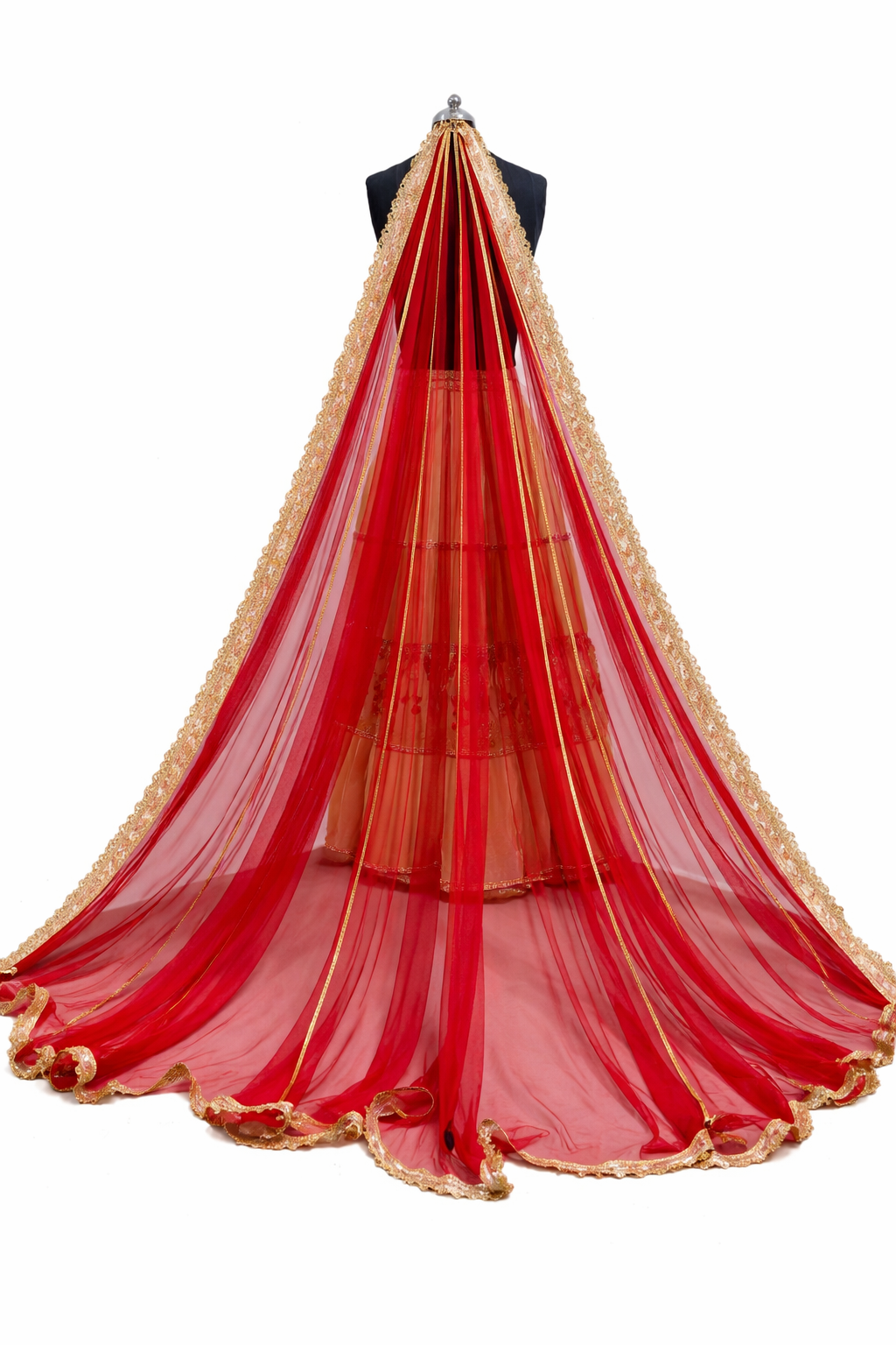 Customized Long Tail Dulhan Dupatta for Bride | Bridal Dupatta