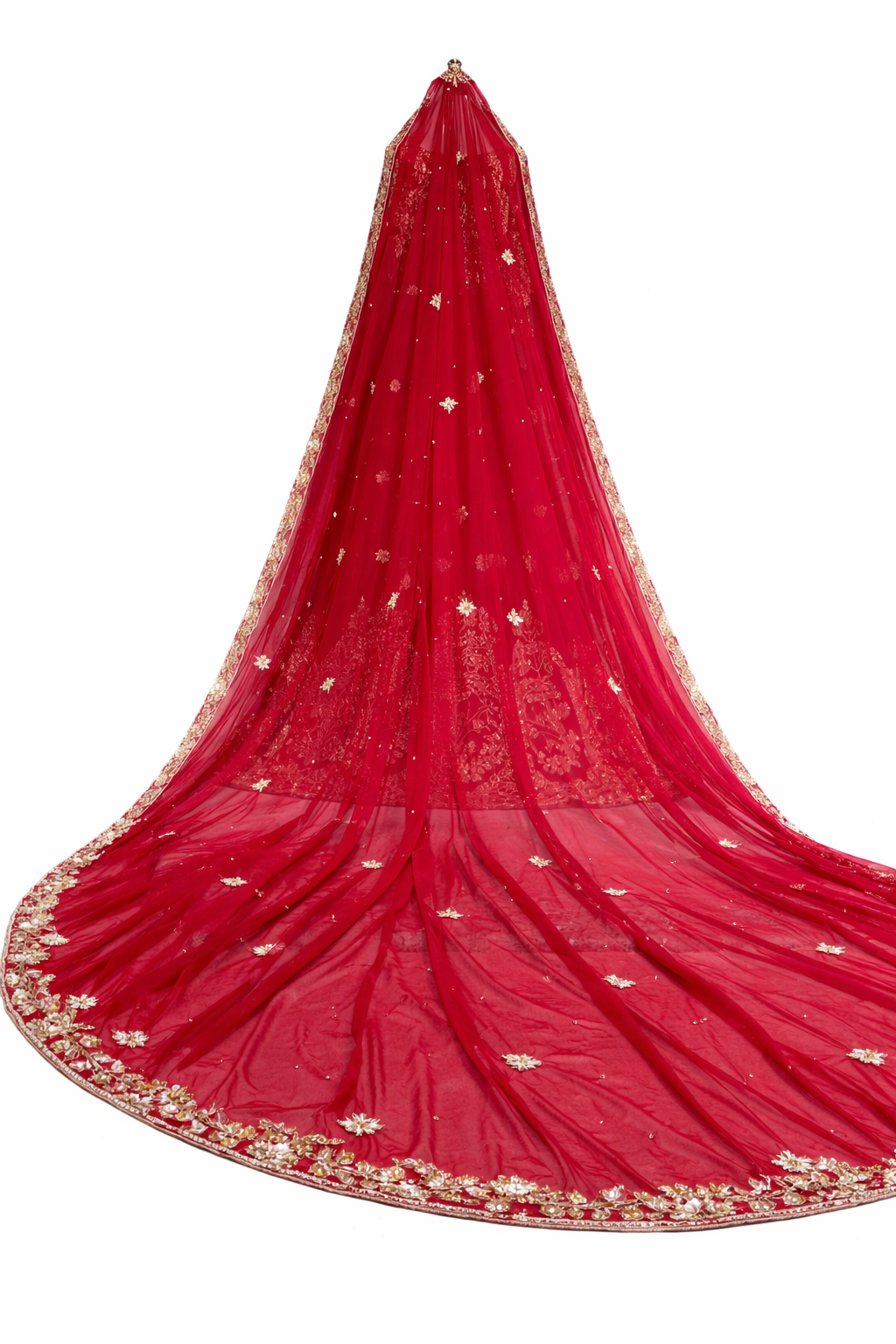 Customized Long Tail Dulhan Dupatta for Bride | Bridal Dupatta