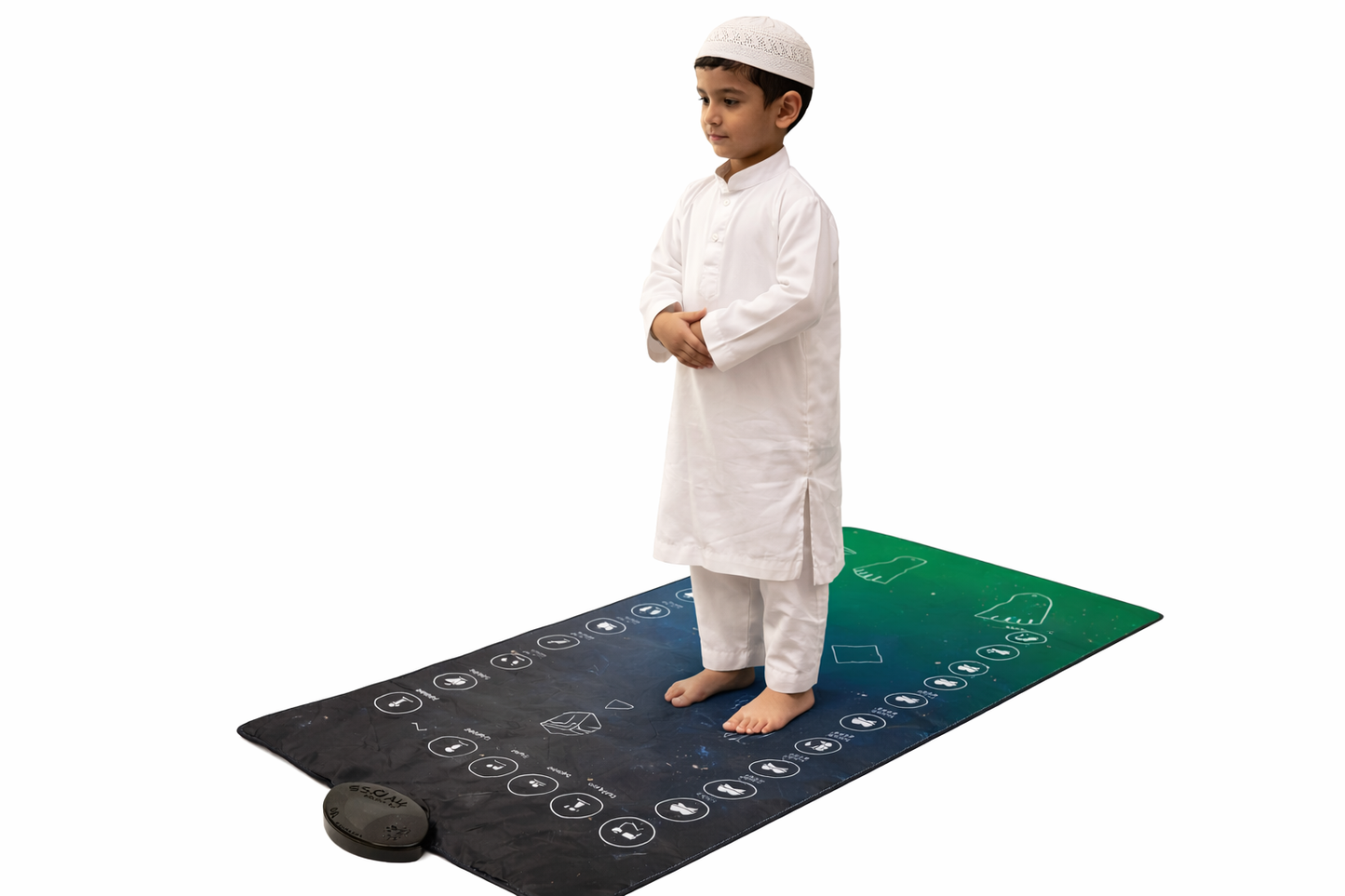Smart Interactive Prayer Mat – Audio Guided Salah| for Kids & Adults